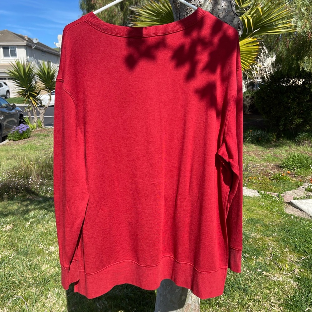 🍂Women's Red Sweater - Picture 2 of 5